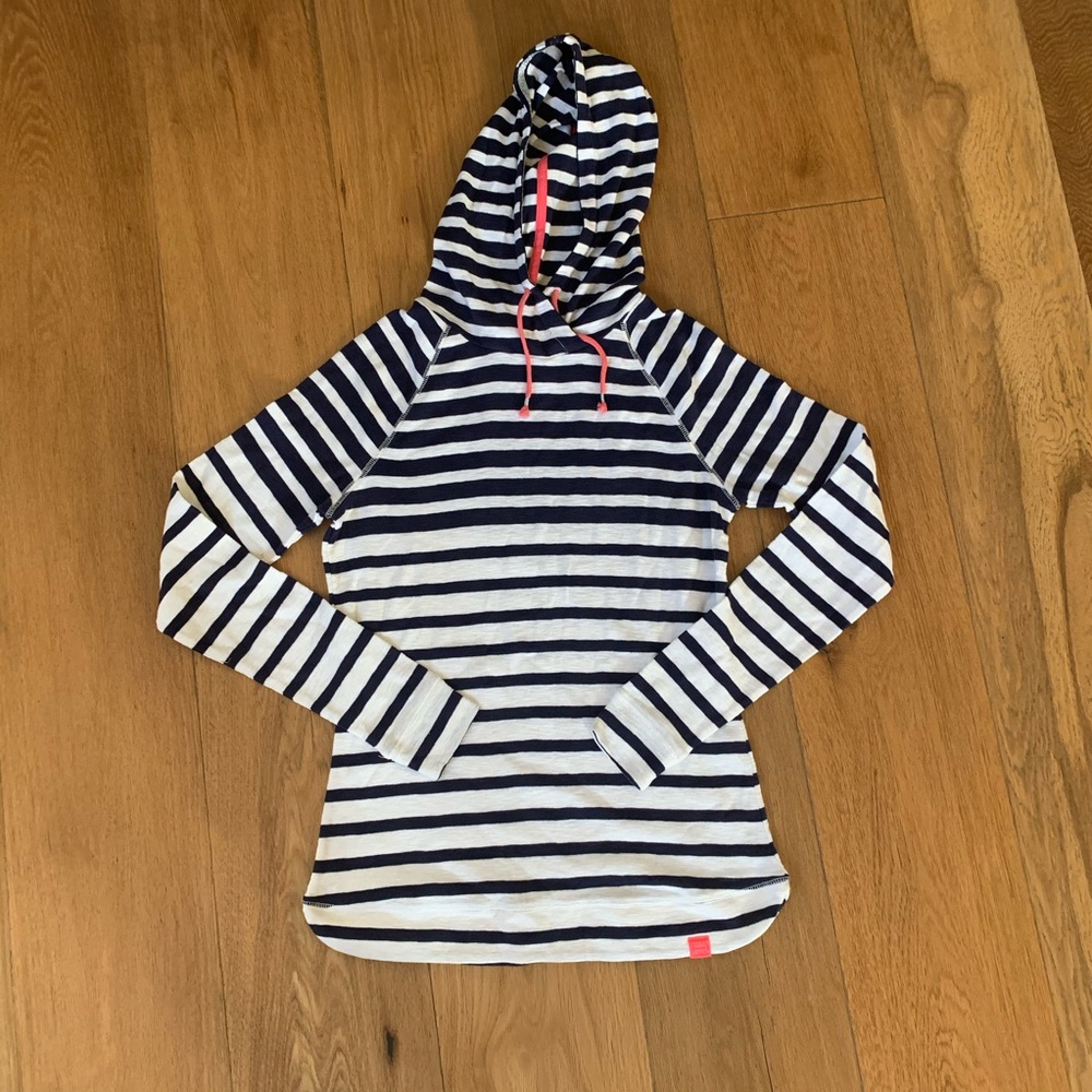 Blue/white stripe sweatshirt